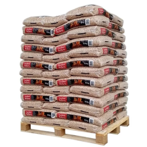 Holzpellets – 65 Säcke à 15 kg – Palette
